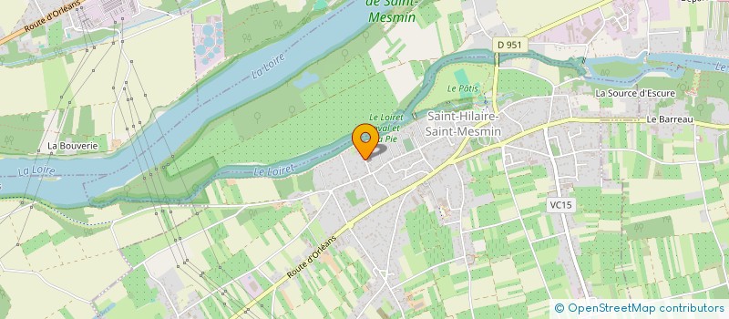 localisation de l'entreprise SCI DU PETEAU  SAINT-HILAIRE-SAINT-MESMIN
