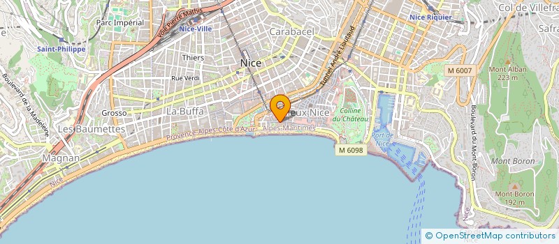 localisation de l'entreprise SCI DU PETIT ANTOINE à NICE