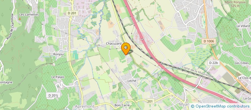 localisation de l'entreprise SCI DU PETIT ARC  MYANS