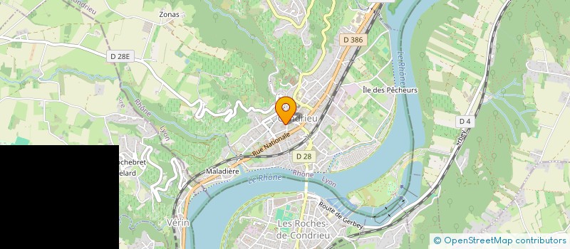 localisation de l'entreprise SCI DU PETIT ATELIER  CONDRIEU