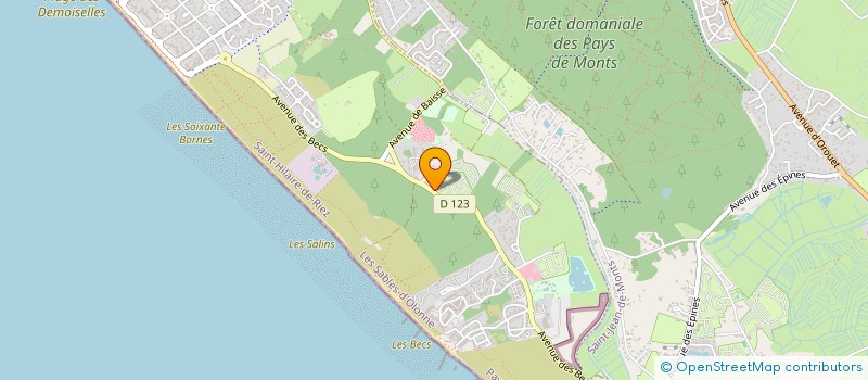 localisation de l'entreprise SCI DU PETIT BEC à SAINT-HILAIRE-DE-RIEZ