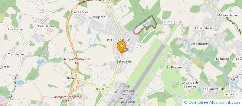 localisation de l'entreprise SCI DU PETIT BELLEGARDE  LIMOGES
