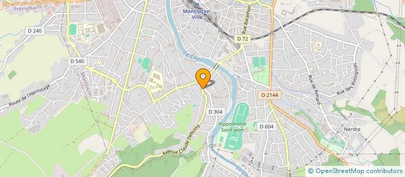 localisation de l'entreprise SCI DU PETIT BOIS à MONTLUCON