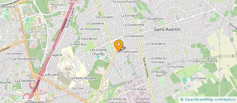 localisation de l'entreprise SCI DU PETIT BOIS  SAINT AVERTIN