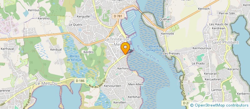 localisation de l'entreprise SCI DU PETIT BOIS  LA TRINITE-SUR-MER