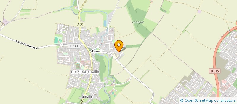 localisation de l'entreprise SCI DU PETIT BOIS  BIEVILLE-BEUVILLE