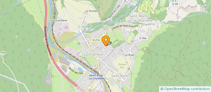 localisation de l'entreprise SCI DU PETIT BOIS  LA CHAMBRE