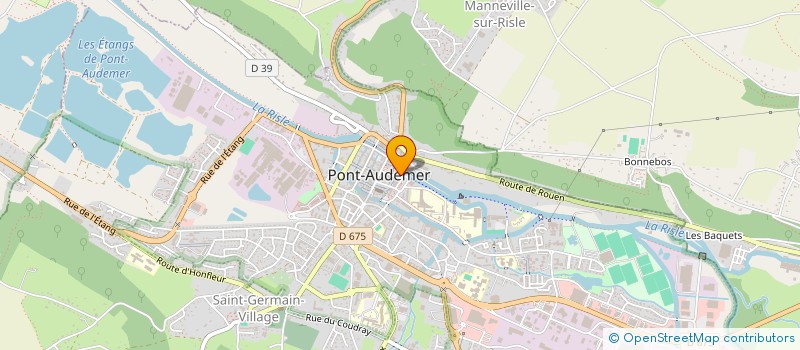 localisation de l'entreprise SCI DU PETIT BORDEAUX  PONT-AUDEMER