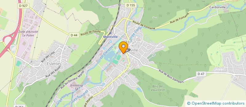 localisation de l'entreprise SCI DU PETIT CAILLY  MONTVILLE