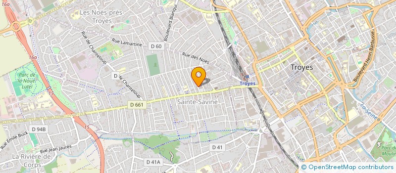 localisation de l'entreprise SCI DU PETIT CATUS  SAINTE-SAVINE