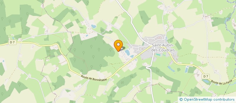 localisation de l'entreprise SCI DU PETIT CHAMP  SAINT AUBIN DES COUDRAIS