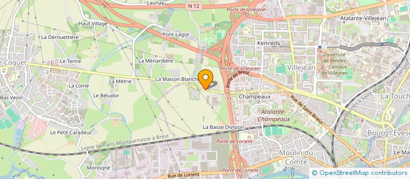 localisation de l'entreprise SCI DU PETIT CHAMPEAU  RENNES