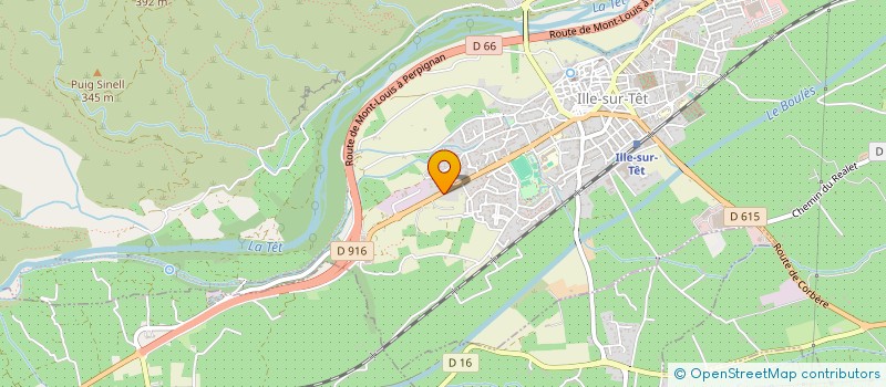 localisation de l'entreprise SCI DU PETIT CHEMIN  ILLE-SUR-TET