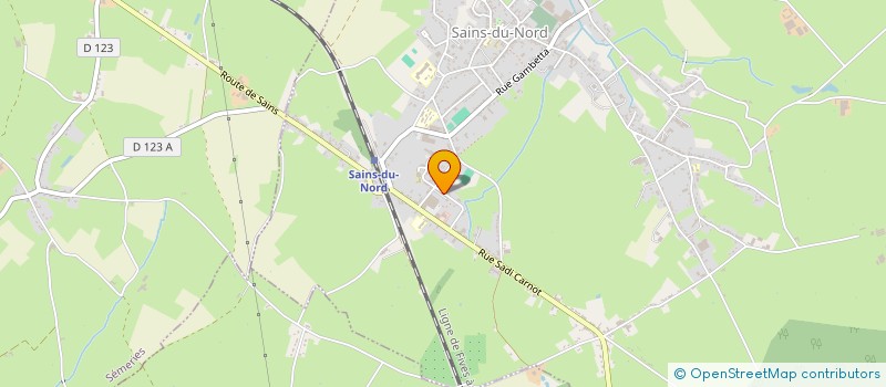 localisation de l'entreprise SCI DU PETIT CHIEN  SAINS-DU-NORD