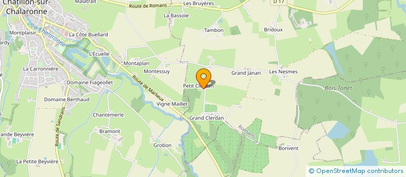 localisation de l'entreprise SCI DU PETIT CLERDAN  ROMANS