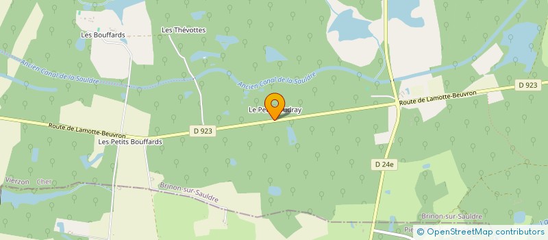 localisation de l'entreprise SCI DU PETIT COUDRAY  BRINON-SUR-SAULDRE