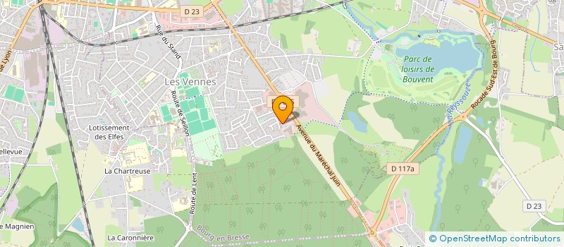 localisation de l'entreprise SCI DU PETIT CUIRON à BOURG-EN-BRESSE