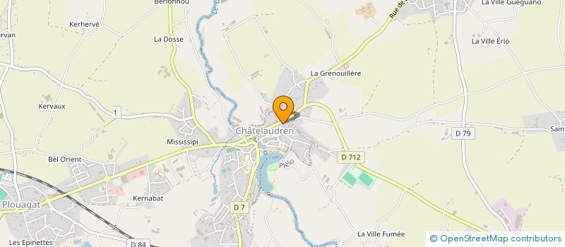 localisation de l'entreprise SCI  DU PETIT DOUET  CHATELAUDREN-PLOUAGAT