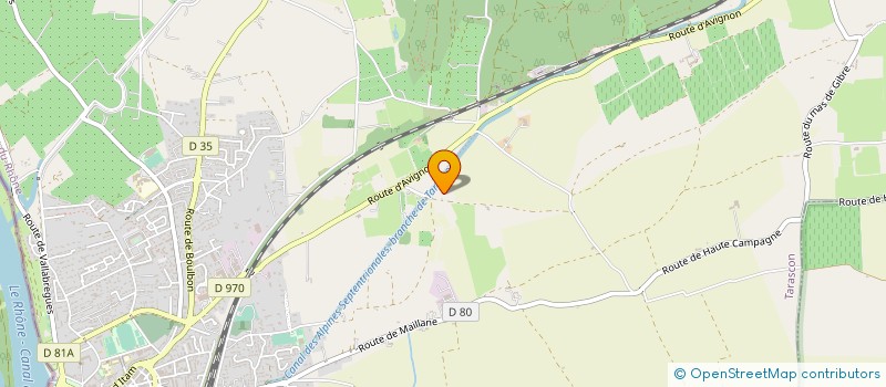 localisation de l'entreprise SCI DU PETIT FONTANILLE  TARASCON