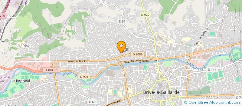 localisation de l'entreprise SCI DU PETIT FORUM  BRIVE-LA-GAILLARDE