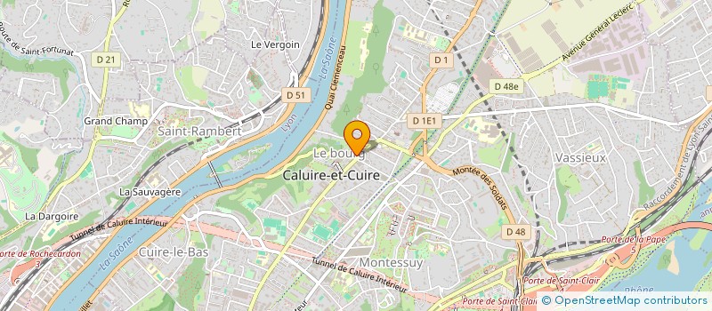 localisation de l'entreprise SCI DU PETIT FRIPON  CALUIRE-ET-CUIRE