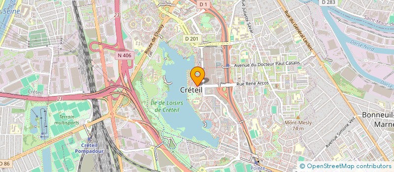 localisation de l'entreprise SCI DU PETIT GODET  CRETEIL