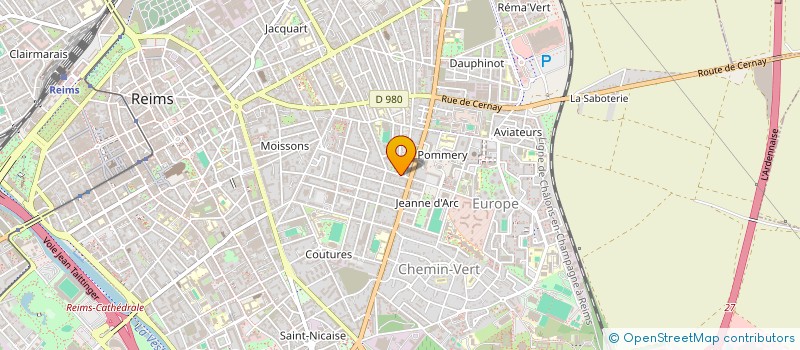 localisation de l'entreprise SCI DU PETIT HUTIN  REIMS