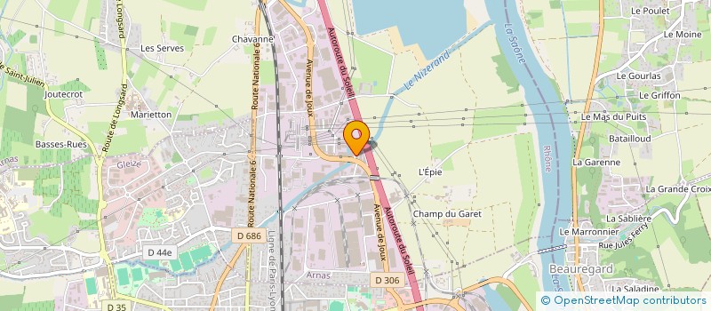 localisation de l'entreprise SCI DU PETIT JOUX  ARNAS