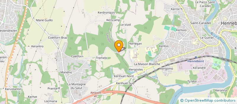 localisation de l'entreprise SCI DU PETIT KERLEGAN  HENNEBONT