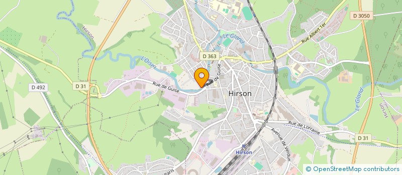 localisation de l'entreprise SCI DU PETIT LAUREMBERT  HIRSON