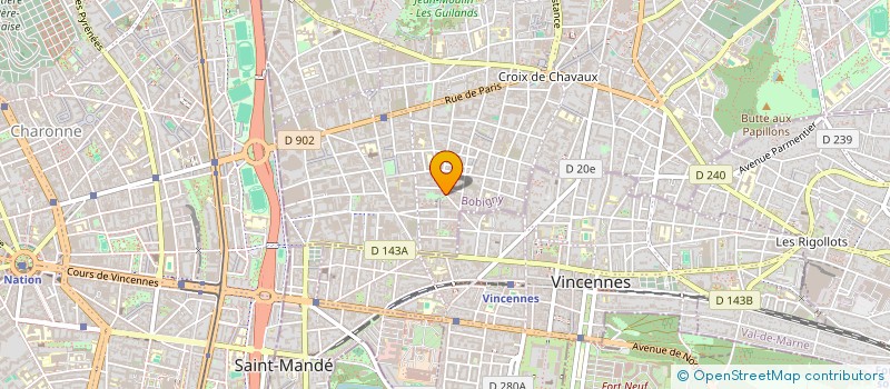 localisation de l'entreprise SCI DU PETIT MARRONNIER à MONTREUIL