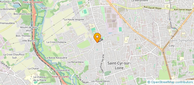 localisation de l'entreprise SCI DU PETIT MARTIGNY  SAINT-CYR-SUR-LOIRE