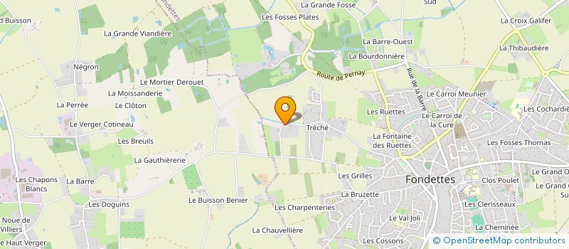 localisation de l'entreprise SCI DU PETIT MAZERE à FONDETTES