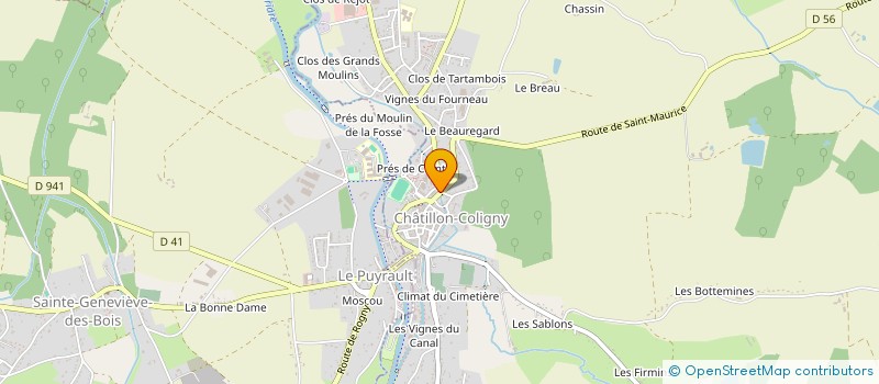 localisation de l'entreprise SCI DU PETIT MILLERON à CHATILLON-COLIGNY