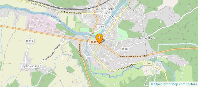 localisation de l'entreprise SCI DU PETIT MORIN à LA FERTE-SOUS-JOUARRE
