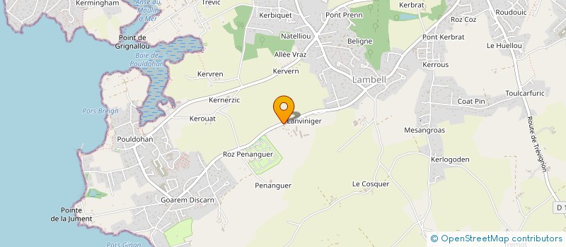 localisation de l'entreprise SCI DU PETIT MOROS  TREGUNC