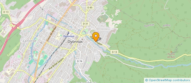 localisation de l'entreprise SCI DU PETIT MOULIN à OYONNAX