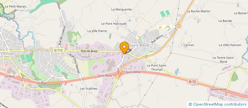 localisation de l'entreprise SCI DU PETIT MOULIN  YFFINIAC