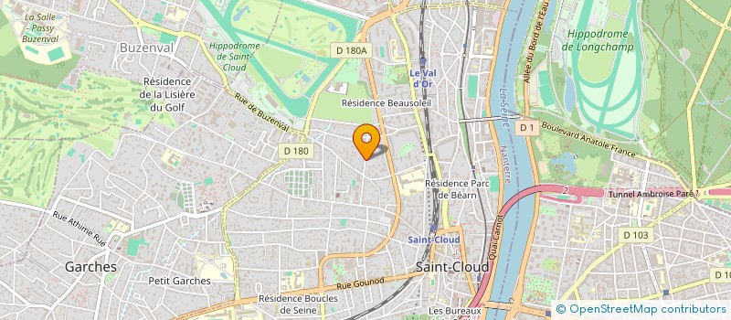 localisation de l'entreprise SCI DU PETIT MUSSE à SAINT-CLOUD