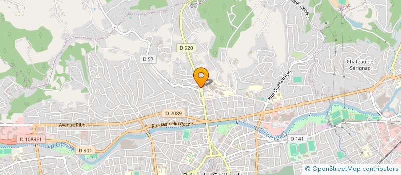 localisation de l'entreprise SCI DU PETIT NICE  BRIVE-LA-GAILLARDE