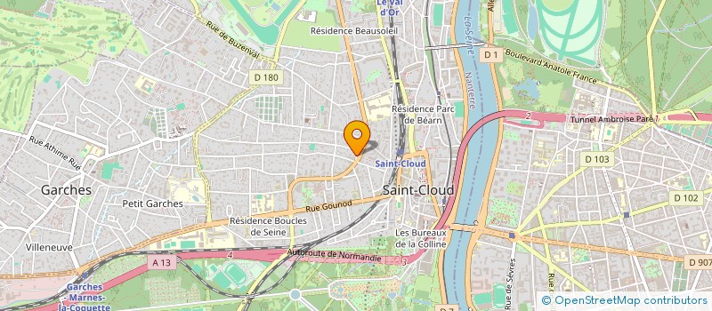 localisation de l'entreprise SCI DU PETIT PARC à SAINT-CLOUD