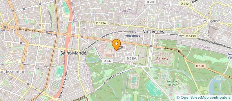 localisation de l'entreprise SCI DU PETIT PARC à VINCENNES