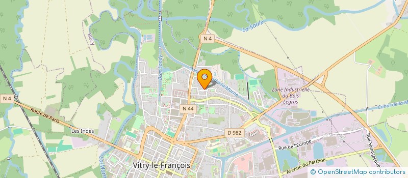 localisation de l'entreprise SCI DU PETIT PARC à VITRY-LE-FRANCOIS