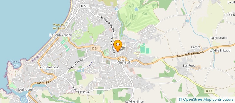 localisation de l'entreprise SCI DU PETIT PAS  PLENEUF-VAL-ANDRE