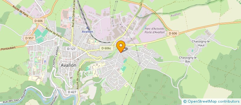 localisation de l'entreprise SCI DU PETIT PIERRE à AVALLON