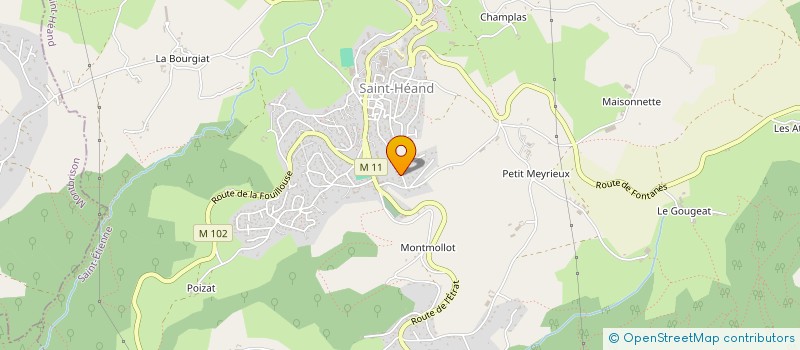 localisation de l'entreprise SCI DU PETIT PONT  SAINT-HEAND