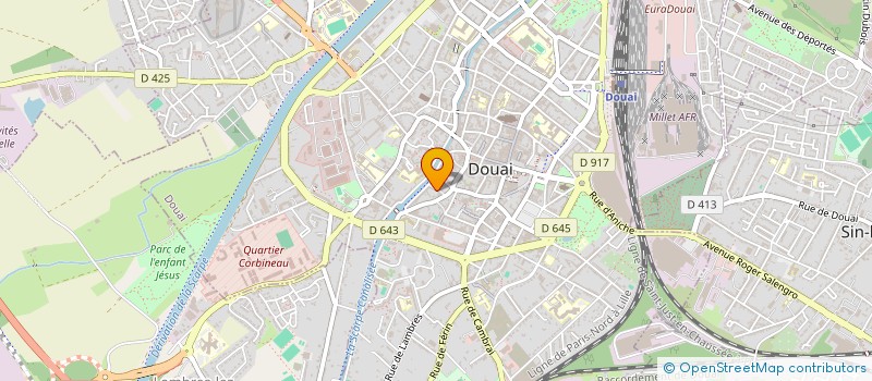 localisation de l'entreprise SCI DU PETIT PONT DOUAI à DOUAI