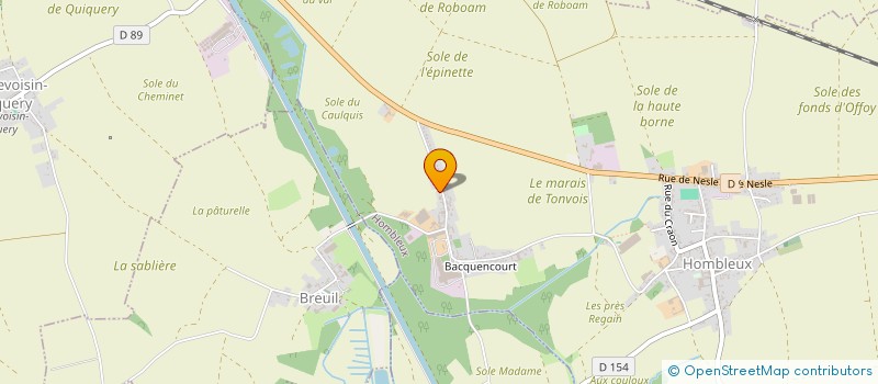 localisation de l'entreprise SCI DU PETIT POUCET  HOMBLEUX