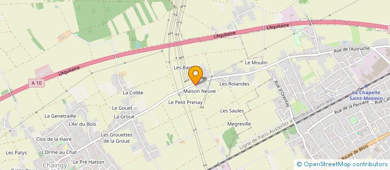 localisation de l'entreprise SCI DU PETIT PRENAY à CHAINGY