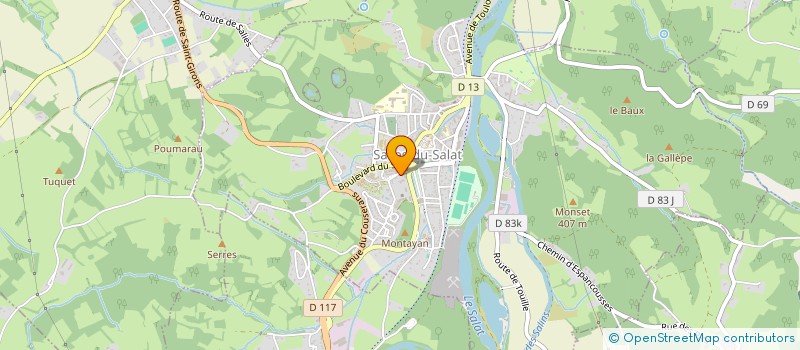 localisation de l'entreprise SCI DU PETIT RESTAU  SALIES-DU-SALAT